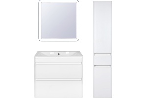 Тумба подвесная Атлантика 80, Люкс антискрейч, PLUS - 3