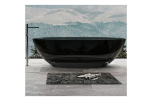 Ванна из полиэфирной смолы Abber Kristall 180х85 (AT9702Onyx)