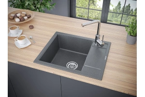 Мойка кухонная Paulmark Optimum 60 графит - 3