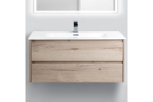 Тумба с раковиной BelBagno Kraft 100 rovere galifax bianco