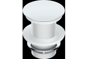 Донный клапан для раковины Wasserkraft белый матовый