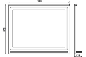 Зеркало Comforty Феррара 100 - 3