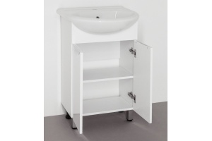 Тумба с раковиной Style Line Жасмин 55 белая - 2