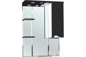 Зеркало-шкаф Bellezza Эйфория 80 R черный