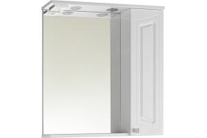 Зеркало-шкаф Vod-Ok Адам 75 R, белый