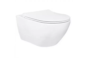 Подвесной унитаз Gural Vit Luna белый с сиденьем микролифт