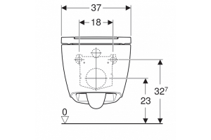 Унитаз подвесной Geberit One 500.202.01.1 с крышкой-сиденьем микролифт - 2