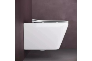 Комплект подвесного унитаза с инсталляцией Ceramica Nova Metric с кнопкой Round черной матовой - 3