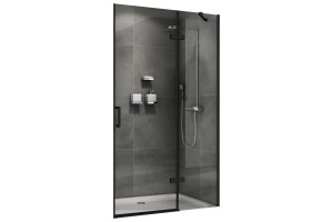 Душевая дверь в нишу ABBER Zart 120 профиль черный (AG08120B)