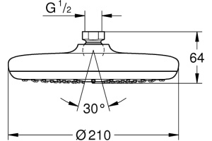 Верхний душ Grohe Tempesta 26409EN0 - 3