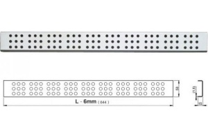 Решетка AlcaPlast Cube 650M матовая - 2