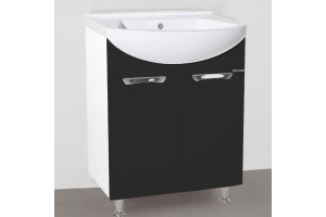 Тумба с раковиной Bellezza Альфа 55 черная