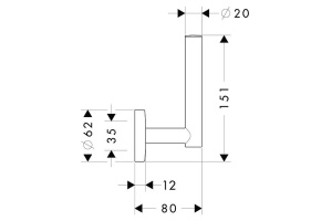 Держатель туалетной бумаги Hansgrohe Logis (40517000) - 2