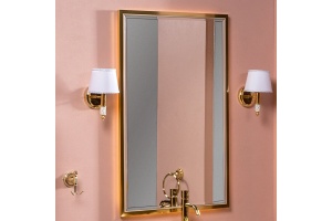 Зеркало Armadi Art Monaco 70х110 с подсветкой бежевый - золото - 3