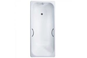 Ванна чугунная Delice Aurora 160х75 с отверстиями под ручки 