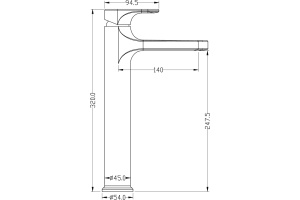 Смеситель Boheme Spectre 452-BR для раковины, бронза - 2