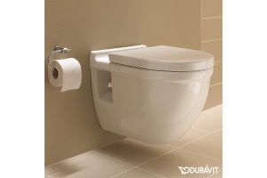 Чаша для подвесного унитаза Duravit Starck 3 белый, без сиденья (2200090000) - 2