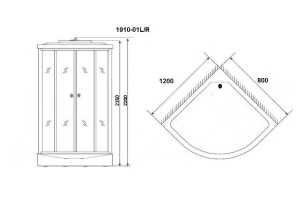 Душевая кабина Niagara NG-1910-01L - 2