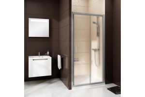 Душевая дверь в нишу Ravak BLDP2-100 Grape, профиль сатин - 2