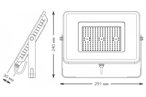 Прожектор светодиодный Gauss Qplus 100W 6500К 690511100 - 3