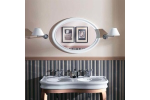 Зеркало Simas Lante белый глянцевый