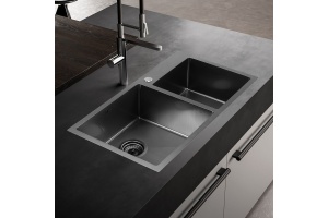 Мойка кухонная Melana S8045HB графит - 2