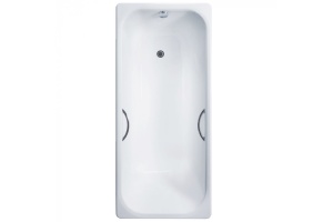 Ванна чугунная Delice Aurora 170х75 с отверстиями под ручки 
