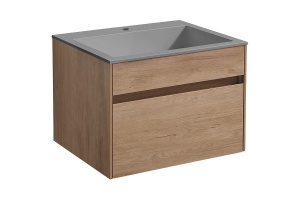 Тумба с раковиной Vincea Chiara 60 светлое дерево