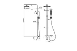 Душевая стойка Kaiser Zinger 35282 - 2