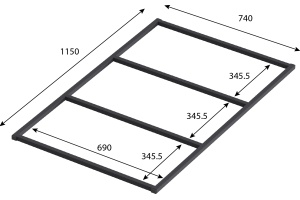 Ножки для душевого поддона Good Door Essentia 120x80 - 2