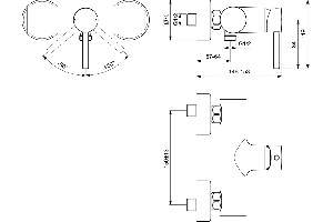 Смеситель для душа Ideal Standard Ceraline черный матовый - 2