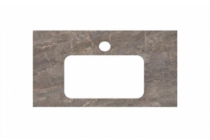 Столешница Kerama Marazzi PL3.SG570002R\80 Парнас 80 из керамогранита с отверстием под смеситель пепельная