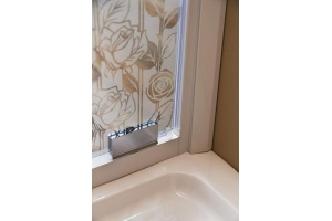 Душевая дверь Cezares Rosa 90 хром стекло матовое с узором - 2