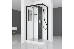 Душевая кабина Black&White Galaxy 110х80 хром - 2