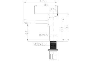 Смеситель для раковины STWORKI WFD11001 - 2