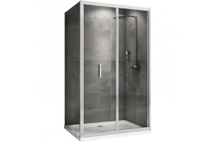 Душевой уголок Abber Sonnenstrand 90х75 хром стекло прозрачное