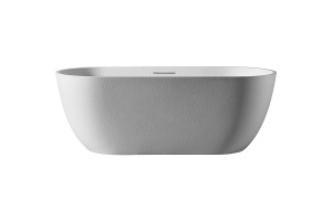 Ванна из искусственного камня Abber Frankfurt 170х75 белая без гидромассажа