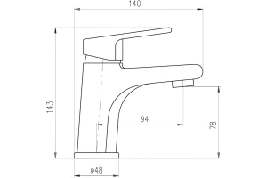 Смеситель для раковины Rav Slezak Colorado белый - хром - 2