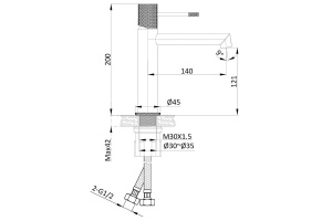 Смеситель для раковины Vincea Desire хром - 3