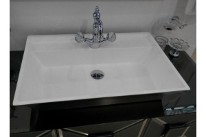 Раковина накладная Armadi Art NeoArt 67 серебро - белый - 3