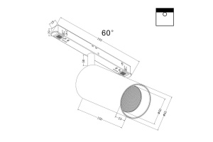 Светильник на штанге Maytoni Focus LED TR032-4-20W3K-W-DS-B - 2