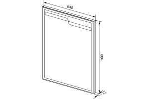 Зеркало Aquanet Модена 65 с подсветкой - 3