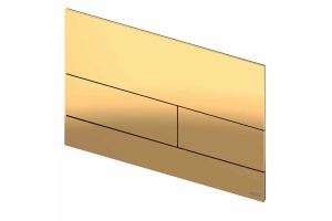 TECEsquare II. Панель смыва, металл, PVD Polished Gold Optic