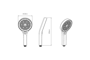 Душевая лейка Vincea с шлангом хром - 3