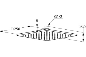 Верхний душ Kludi A-QAs (6442505-00) - 3