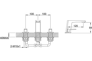 Смеситель BelBagno Arlie ARL LTF CRM для раковины - 2