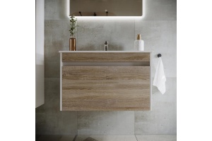 Тумба под раковину Sancos Smart 80 дуб бардолино (SM80E) - 2