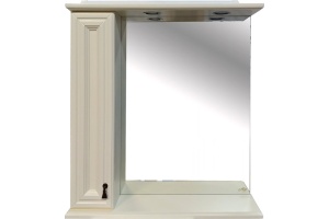 Зеркало Misty Лувр 75 L слоновая кость