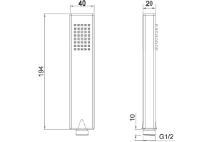 Душевая лейка Allen Brau Infinity 5.21022-00 хром - 2