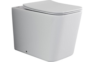 Унитаз приставной Ceramica Nova Cubic Rimless с микролифтом, безободковый CN1809